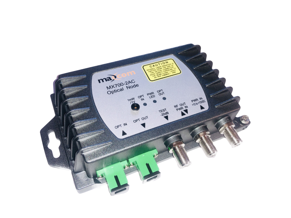 Fiber ONU - Fiber RF Receiver with optional PON pass through port ...