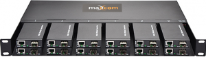 1U Rack Mount, 12 Slot, Mini Media Converter Chassis - Maxcom, Inc ...